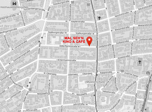 Stadtplan mit Markierung bei Malsehn